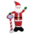 thumbnail image 4 of Adorno navideño inflable de Papá de 240 cm para exteriores (110 V, . UU.). Diseño adorable con costuras reforzadas y luces integradas., 4 of 9