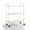 Wht, variant on Metal Rolling Organizer Utility Craft Cart (Large, WHT)