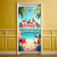 thumbnail image 6 of Floral Design Banner Tropical Theme Flamingo Elements Happy Retirement for Beach Parties Retirement Celebrations Summer Gatherings, 6 of 8