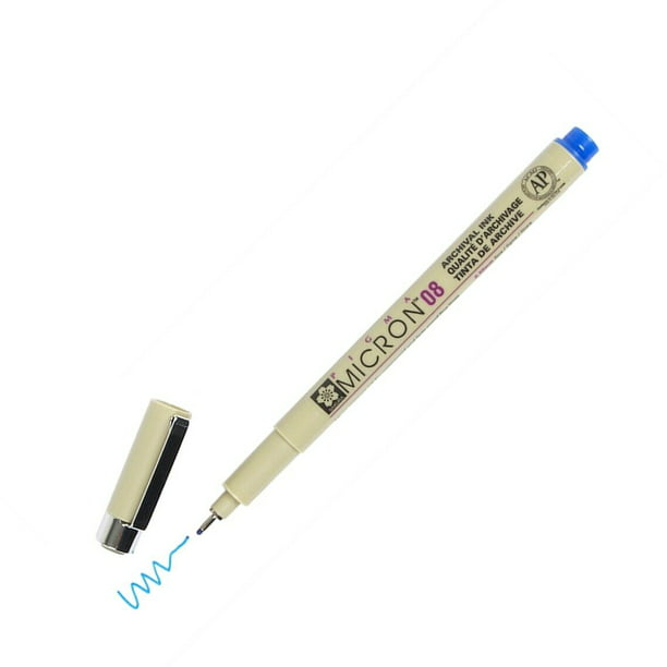 Tweet Perth Blackborough voorbeeld XSDK08-36 Sakura Pigma Micron 08 Marker Pen, 0.5mm Tip, Blue, Pack of 10 -  Walmart.com