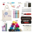 thumbnail image 2 of Craftbud Crochet Kit for Begginers with Crochet Counter, Crochet Kits 1100 Yards Crochet Yarn Balls and 12 PCS Crochet Hooks Set , Tote Bag for Travel, 2 of 6