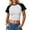 1-Black, variant on Womens Baseball Tee Summer Color Block Raglan Short Sleeve Casual Crew Neck Tops Plus Size Graphic T Shirts