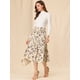 thumbnail image 3 of Falda Midi Floral Allegra K Albaricoque L, 3 of 6