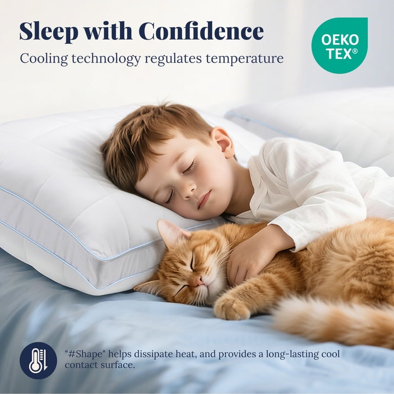 FAPO Cooling Adjustable Pillow, Queen Size, Hotel Collection photo 3