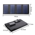 thumbnail image 1 of Foldable USB Solar Panel Monocrystal Solar Cell Folding Waterproof 5 Panels Outdoor Portable Mobile Phone Power Battery Charger ,Easy to Install, 1 of 7