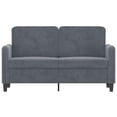 thumbnail image 5 of Bowery Hill Contemporary Velvet 2-Seater Sofa in Dark Gray Finish, 5 of 11