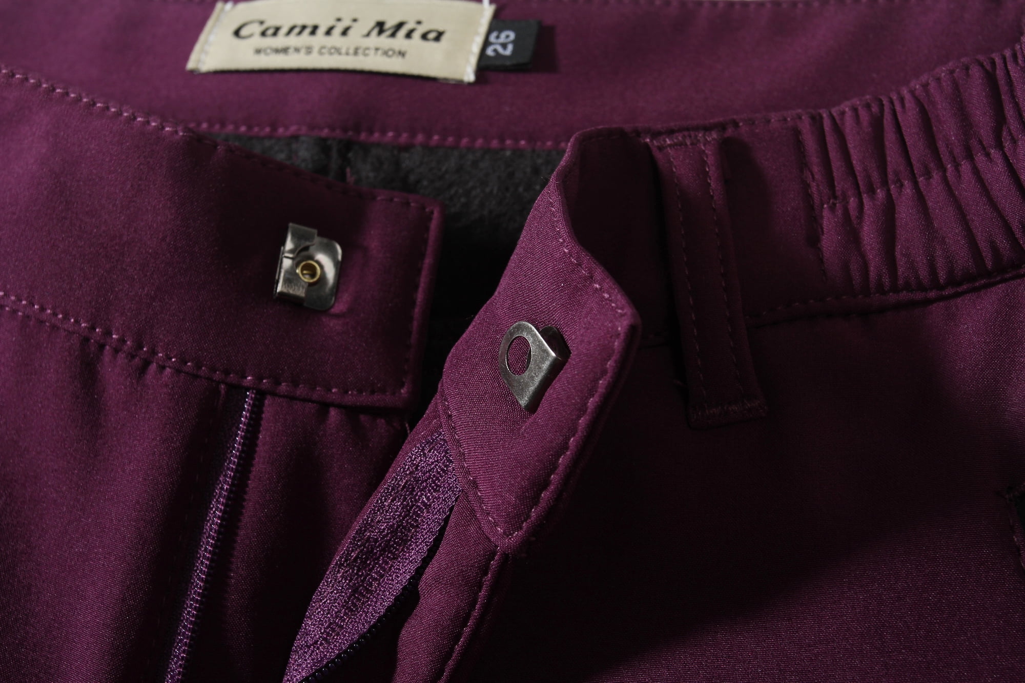 Camii Mia Snow Pants for Women Windproof Waterproof Ski Fleece Lined Pants Winter Warm Outdoor Hiking Pants