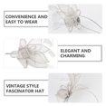 thumbnail image 5 of Yuanmiaoke Fascinator Headband Tea Party Hat Hair Clip for Tea Party Cocktail Party Halloween Christmas, 5 of 10