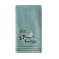 thumbnail image 2 of SKL Home by Saturday Knight Ltd. Life Is Beautiful 2 Pc Hand Towel Set, Aqua, 2 of 2