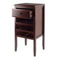 thumbnail image 2 of 35.25” Brown Cappuccino Modular Wine Cabinet, 2 of 6