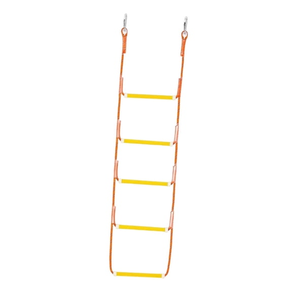 Tnarru Marine Rope Ladder Stable Swim Ladder for Pontoon Boats Dinghy Fishing Boats 5 Steps 135x35cm