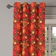 thumbnail image 2 of Ambesonne Floral Grommet Curtain, Vivid Botanical Gerbera Art, 50" x 84", Dark Green Vermilion, 2 of 6