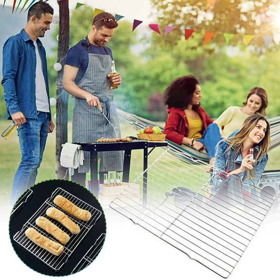 Stainless Steel Baking Rack, Heavy Duty Oven Safe Roasting Rack, Durable Food-Grade Wire Rack for Even Cooking, Ideal for Home Bakers and Cooking Enthusiasts