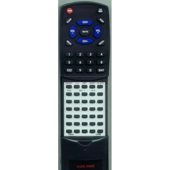 Replacement Remote for TOSHIBA 72799199, RT72799199, CT878, CT-878, 24AF46, 14AF46, 20AF46, 20AF46C, 14AF46C