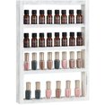 4 Tier Wall Mounted Wooden Display Shelf Rack for Essential Oils Nail ...