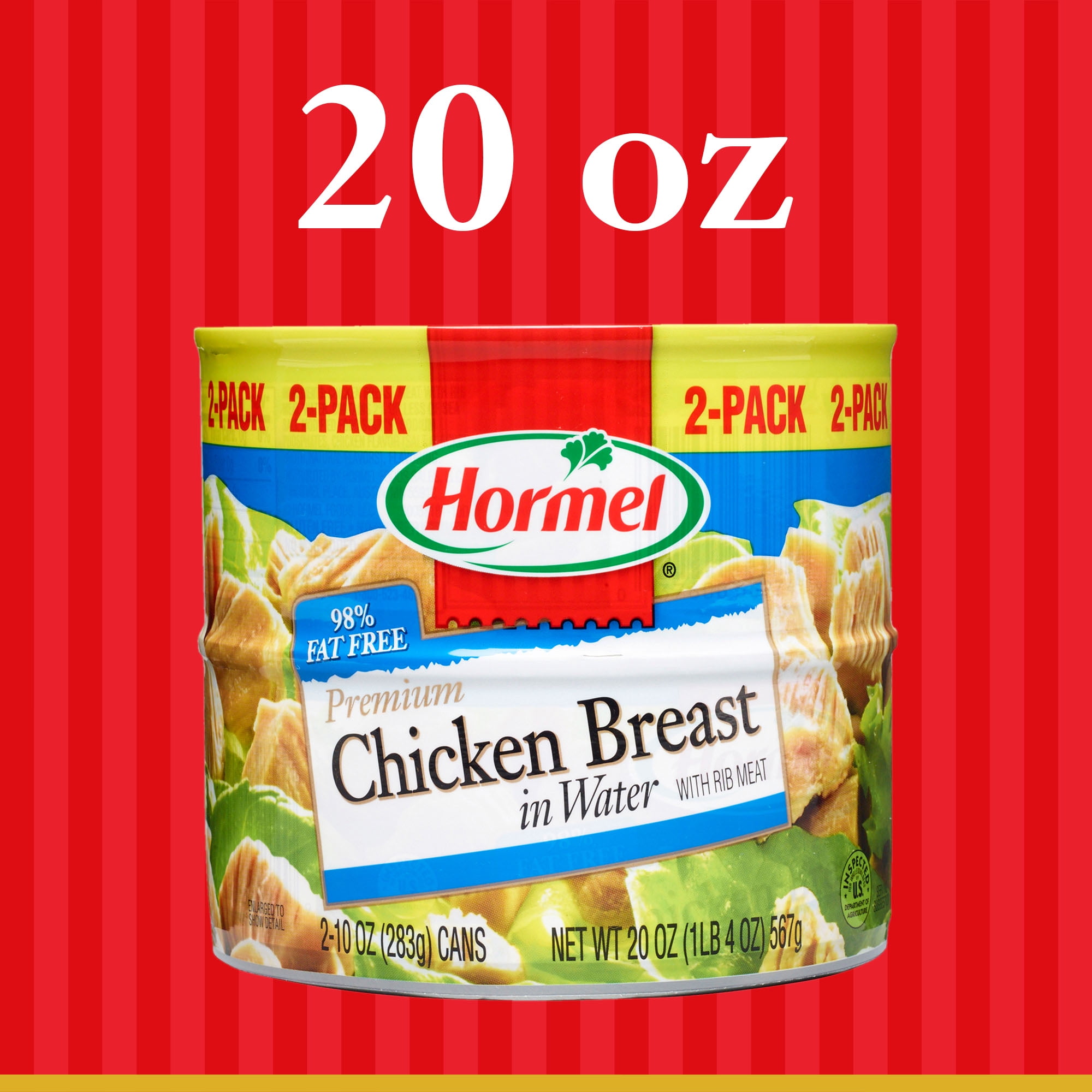 Hormel Premium Canned Chunk Chicken Breast in Water, 10 Ounce (Pack of