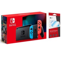 Switch　ネオン　クーポン付き　3台 Nintendo Switch Game Console with Neon Blue & Red Joy-Con