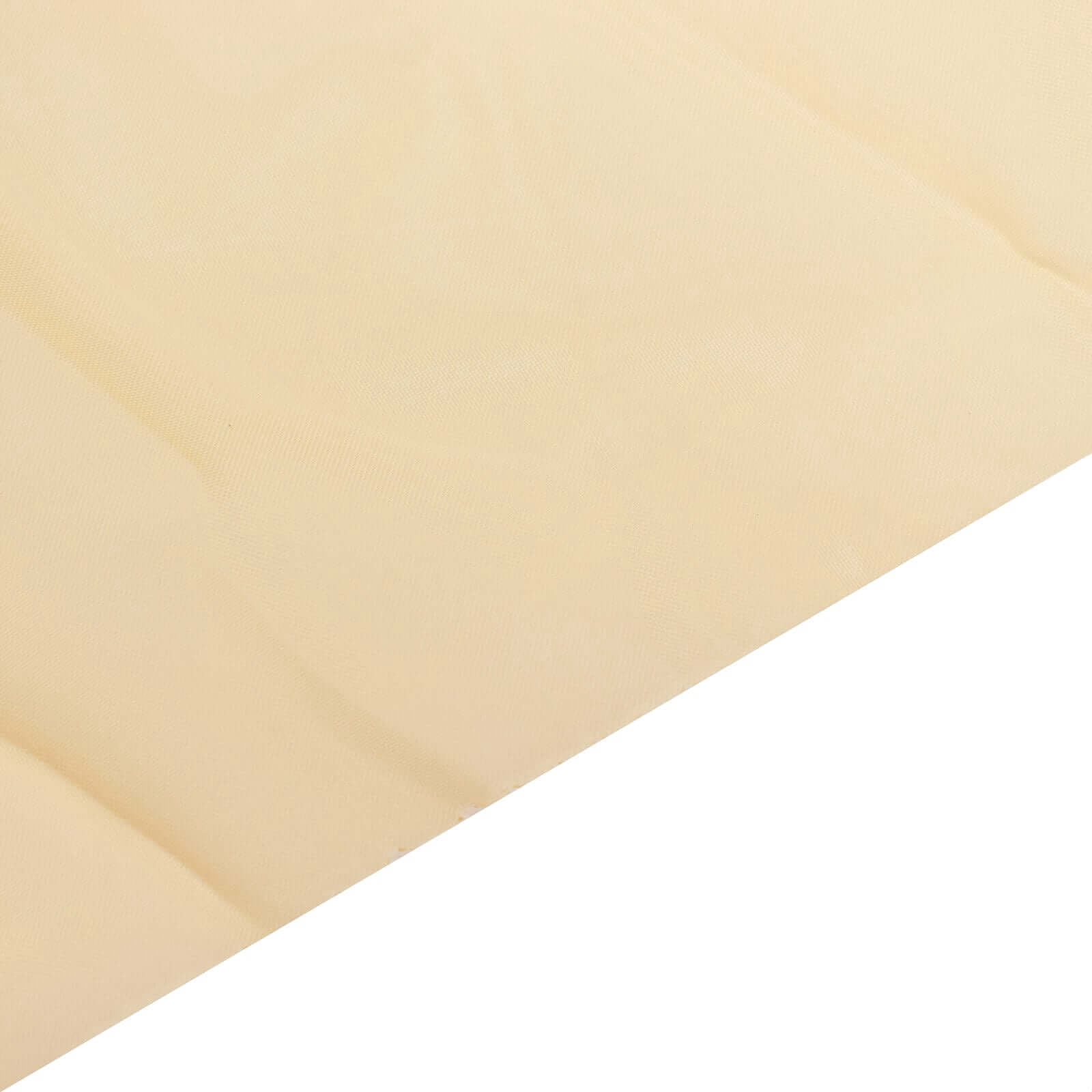 Efavormart 5ftx32ft Premium Champagne Chiffon Curtain Panel, Backdrop Ceiling Drapery With Rod Pocket