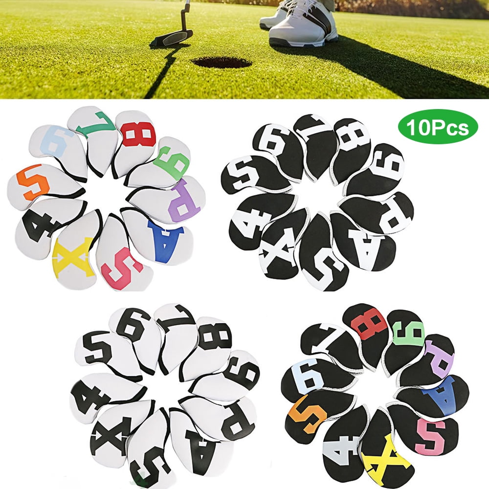 Golf Iron Covers 10Pcs, Golf Iron Head Covers Neoprene Golf Iron Covers