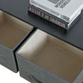 thumbnail image 3 of ZENSTYLE Simple Style Wide Dresser Storage Tower 5 Cube Drawers Steel Frame, Gray, 3 of 7