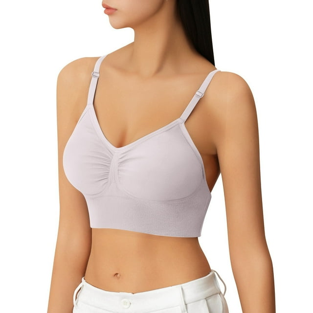 Brasier Mujer Ropa Interior sin Costuras para Mujer, Moderna E Informal, con Tirantes y Almohadillas para El Pecho, sin Aros de Acero. Mediana