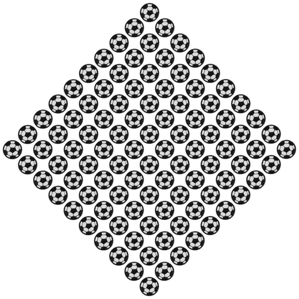 100 parches bordados de balón de fútbol para bricolaje, decoración de ropa, pegatinas de tela de fútbol de 3 cm