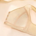 thumbnail image 5 of Byworldtasic Plus Size Front Closure Floral Bra for Women Wirefree Breathable Cotton Wide Strap Comfort Everyday Sleep Bra, 5 of 9