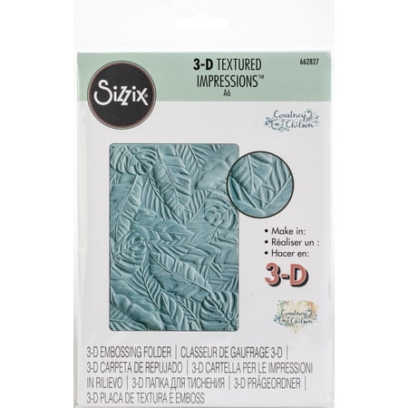 Sizzix 3D Textured Impressions Embossing Folder By Courtney-Tropical ...