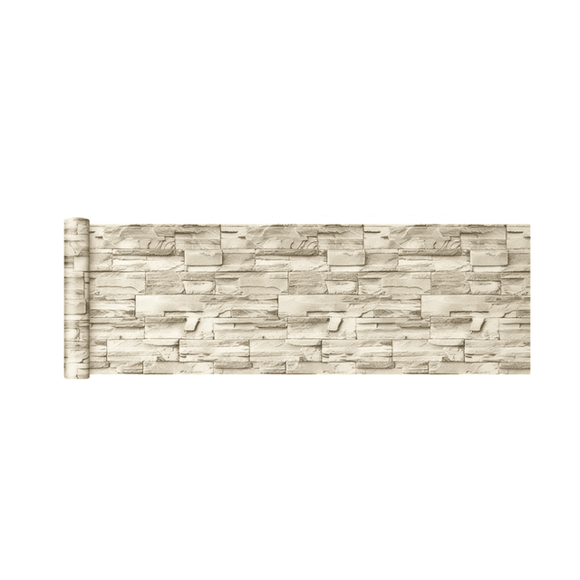 Papel Tapiz Autoadhesivo Estilo Ladrillo 3d 45*10m Beige