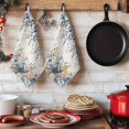 thumbnail image 6 of Blue Eucalyptus Coastal Kitchen Towels Set of 3, Beach Starfish Shell Nautical Rustic Absorbent Dish Towels for Kitchen, Microfiber Hand Towel, Quick Drying Tea Towel for Cleaning Dishcloths, 6 of 7