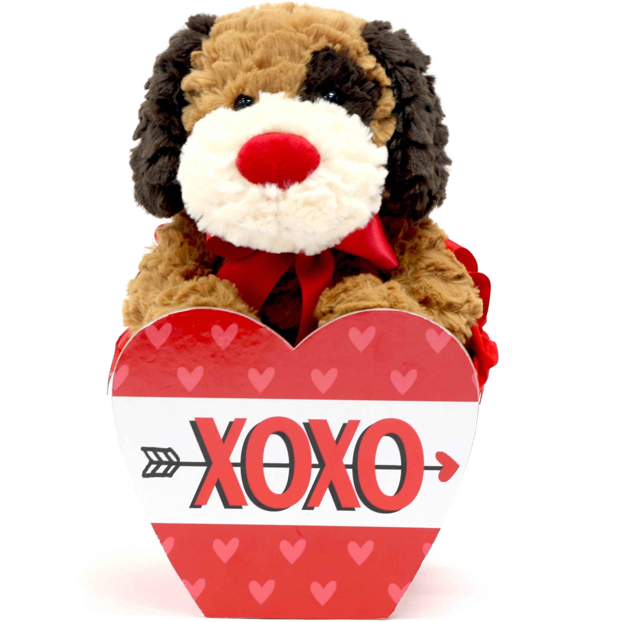 valentines day stuffed dog