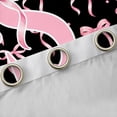 thumbnail image 4 of Manfei Pink Ribbon Bow Letter Monogrammed S Black Out Curtains for Teens Girls,Kids Cartoon Bowknot Polka Dots Curtains Pack of 2 (42x63 Each),Breathable Home Decor, 4 of 6