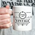 thumbnail image 6 of 1946 Birthday Gifts for Women Men - 1946 Vintage 11 oz Coffee Mug - Great 1946 Birthday Gifts for Grandpa Grandma Dad Mom Friend Sister Brother Coworker, 6 of 6