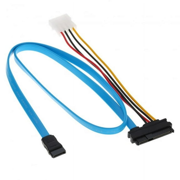 Xiwai Cable Hard Disk SFF-8482 SAS Cable 29Pin to 1* SATA 7PIN HDD Cable 70cm