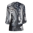 thumbnail image 5 of Hauts pour Femmes Mode T-shirt Décontracté à Manches 3/4 Col en V d'Été pour Femmes en Solde, 5 of 5