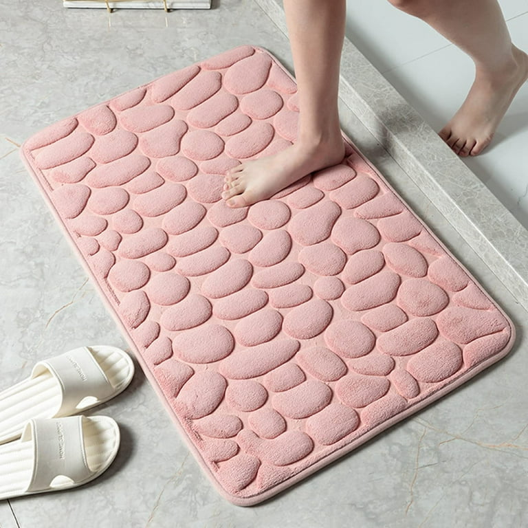 Rugs for Bathroom Floor, Non Slip Bath Mat Thick Soft Memory Foam Carpet  Small Shower Rug Mats Laundry Room DecorWashable, Water Absorbent 