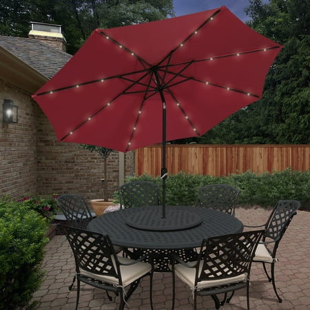 Best Choice Products 10 Deluxe Solar Led Lighted Patio Umbrella Best Choice Products 10 Deluxe Solar Led Lighted Patio Umbrella With Tilt