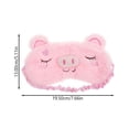 thumbnail image 3 of 2pcs linda máscara de sueño suave peluche con ojos de revés adorables animales de revestimiento de ojo con temas de ojos para niños, 3 of 8