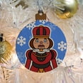 thumbnail image 5 of Nutcracker Woman with Snowflakes Wood Christmas Tree Holiday Ornament, 5 of 6