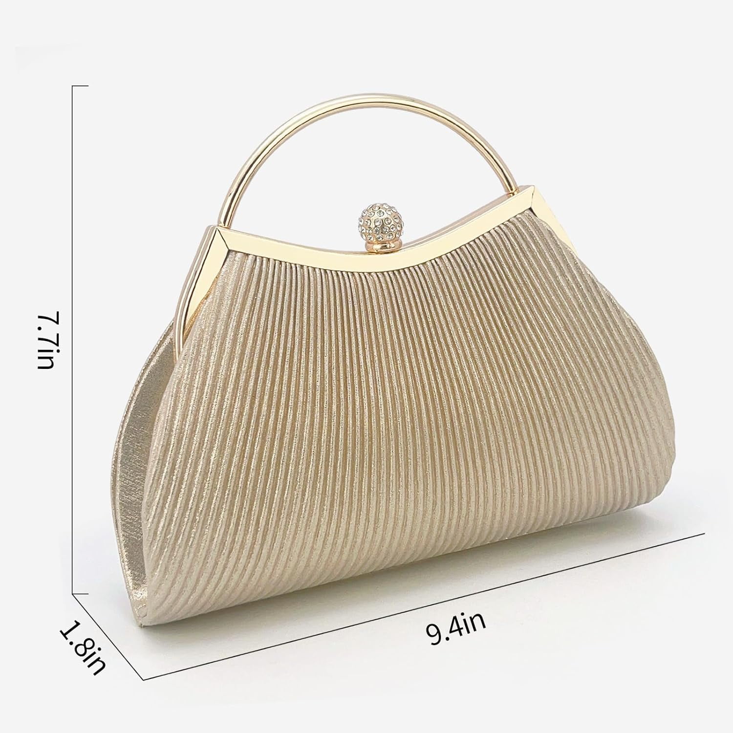 Clutch Purses for Women Evening Bags Party Clutches Handbag With Detachable Chain Strap for Cocktail Party Wedding
