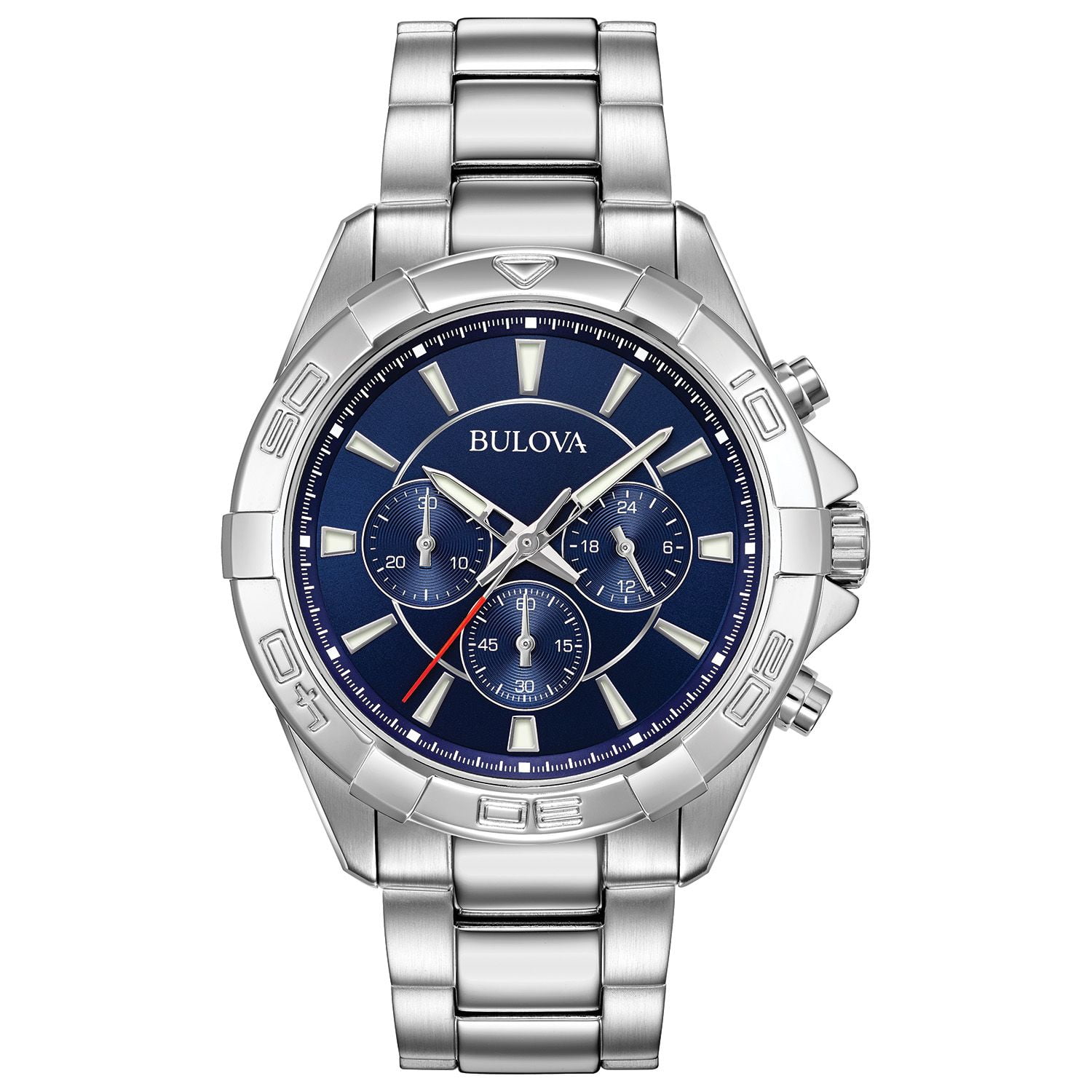 Bulova Men's Chronograph Sport Stainless Steel Bracelet Watch - Walmart.com