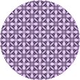 thumbnail image 1 of Ahgly Company Machine Washable Indoor Round Transitional Purple Jam Purple Area Rugs, 4' Round, 1 of 7