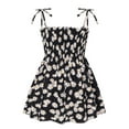 thumbnail image 2 of FAMTKT Toddler Kids Girls Summer Dress Sling Floral Casual Dress Pattern Girls Party Dress Sleeveless( 2-3 Years, Black ), 2 of 8