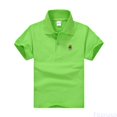 thumbnail image 2 of Fozruso Boys Summer Collared Shirt Kids Short Sleeve School Uniform Casual Basic Classic Fit Shirts, 2 of 4