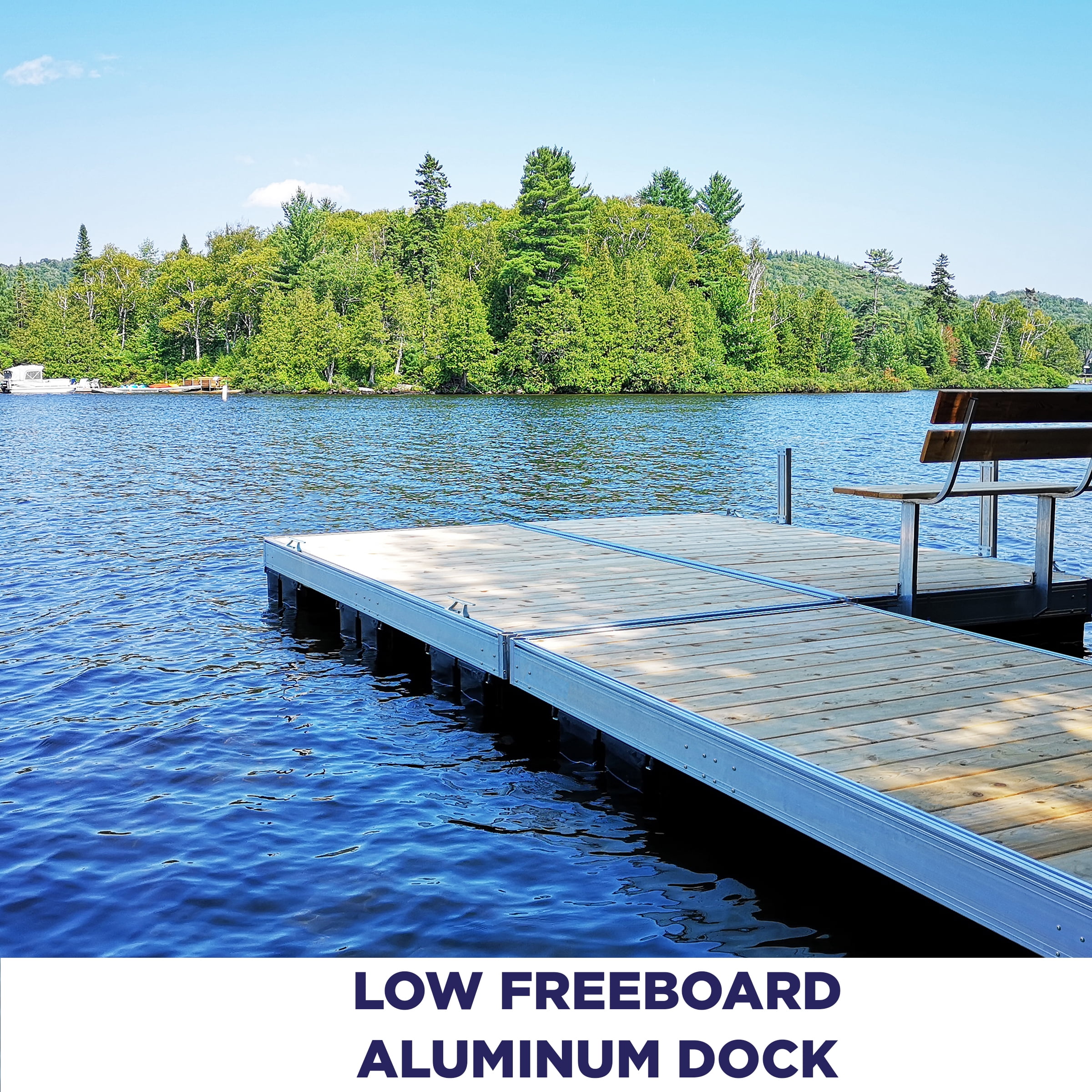Multinautic Eagle Floats 24 in. x 48 in. x 8 in. Low Freeboard Foam Filled Heavy Duty Dock Float Drum