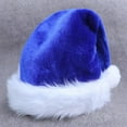 thumbnail image 2 of Visland Christmas Hat, Santa Hat, Xmas Holiday Hat for Adults , Unisex Velvet Comfort Christmas Hats for Christmas New Year Festive Holiday Party Supplies, 2 of 3