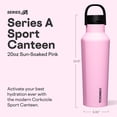 thumbnail image 2 of Cantimplora deportiva Thermos Corkcicle con triple aislamiento, 591 ml, color rosa, 2 of 9