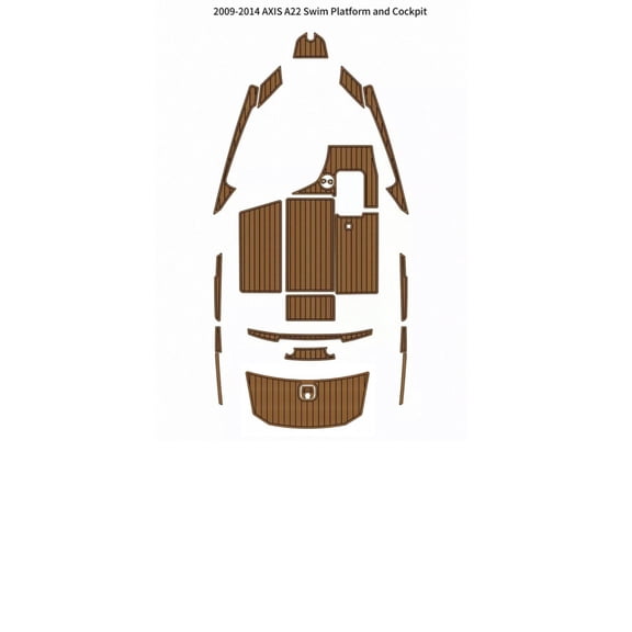2012 AXIS A22 Swim Platform Cockpit Pad Boat EVA Foam Teak Deck Floor Mat