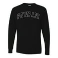 thumbnail image 2 of Wild Bobby PAWPAW Varsity Letters Men Long Sleeve Shirt, 2 of 6