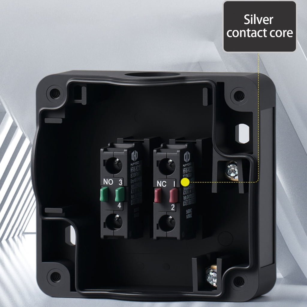 Resetting Mushroom Head Safety Stop Button Accessory for Industrial Use